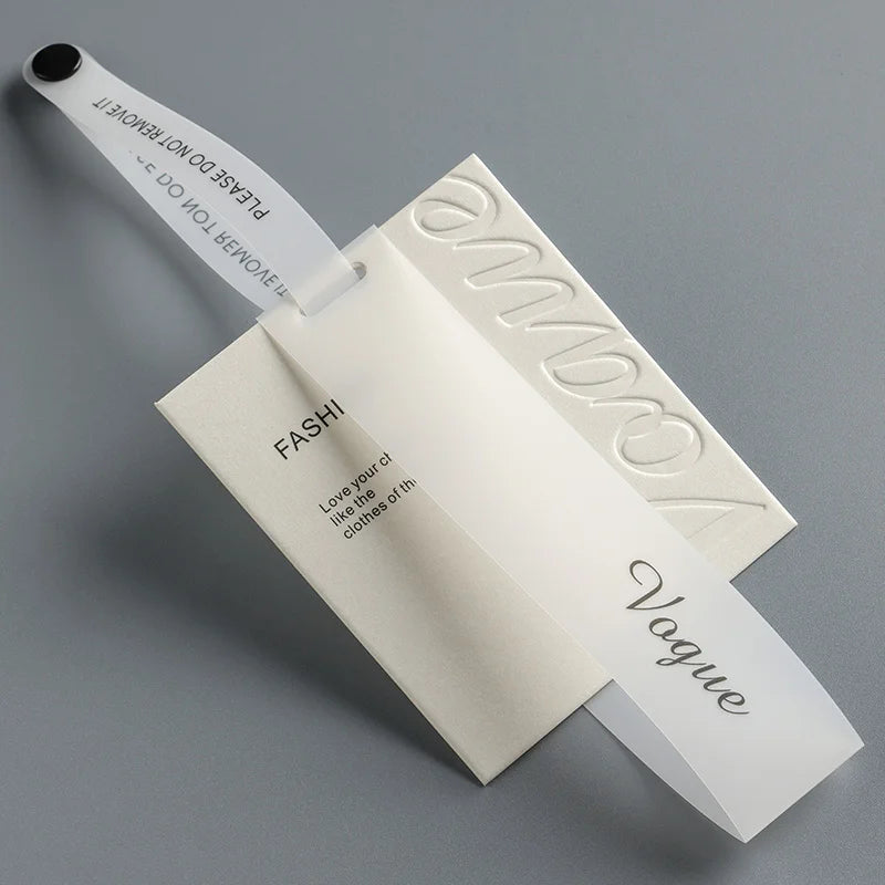 Wholesale Customized Logo Special Paper Logo Tag Design Embossed for Clothing Etiquetas Colgantes Para Ropahand Hand Tag