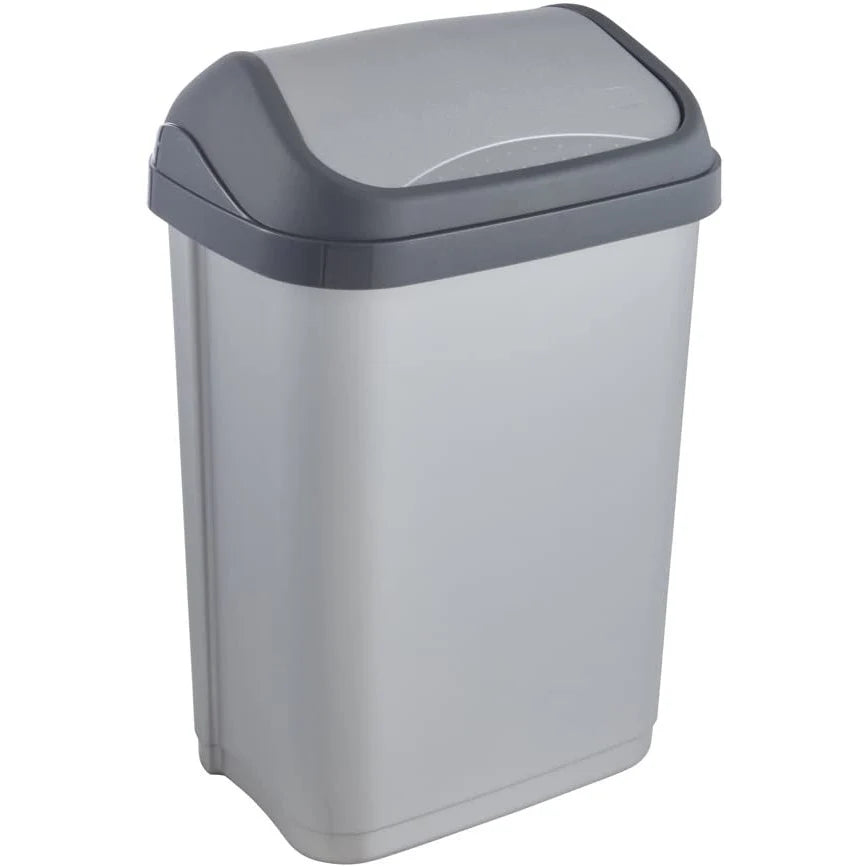 keeeper 10L Silver Swing Lid Trash Can Swantje Range