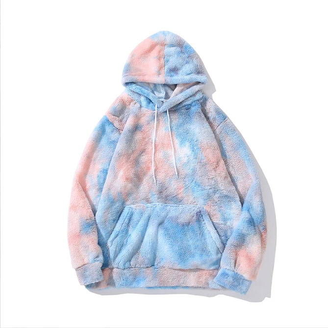 Wholesale High Quality Neutral Oversize Pullover Tie Dye Hoodie Sweatshirts for Men Winter Print Tye Dye Hoodie  Cheap Price