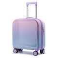 Fashion Gradient Color Small Carry on Luggage Durable Hard Shell Suitcase Portable Trolley Case for Short Trip