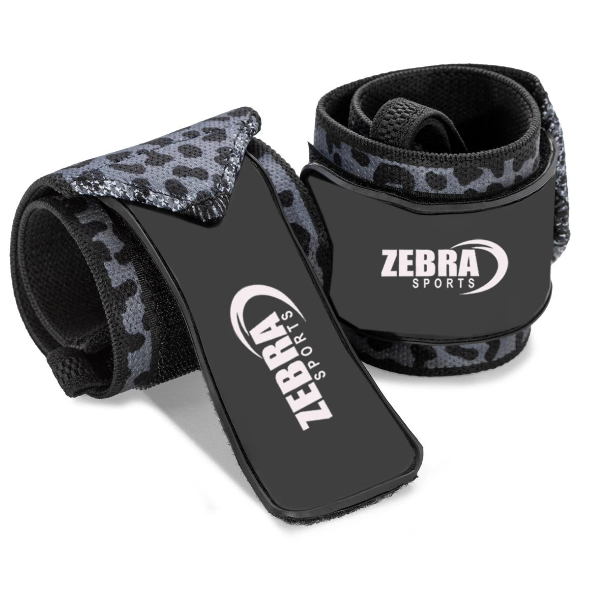 Professional Gym Weight Lifting Wrist Wraps Custom Made ZEBRA SPORTS Adjustable for Closure Nylon Straps 12" 18" 21" Wrist