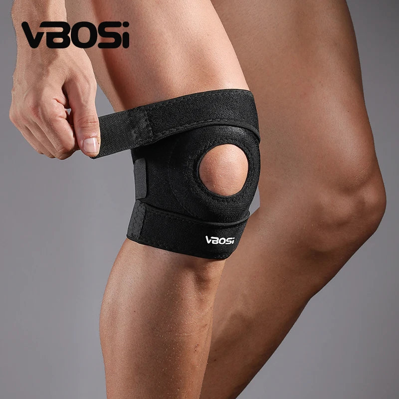 VBOSI Best-sell Factory Price OEM/ODM Adjustable Neoprene Knee Support Brace for Sports Basketball Running Leg Knee Pad