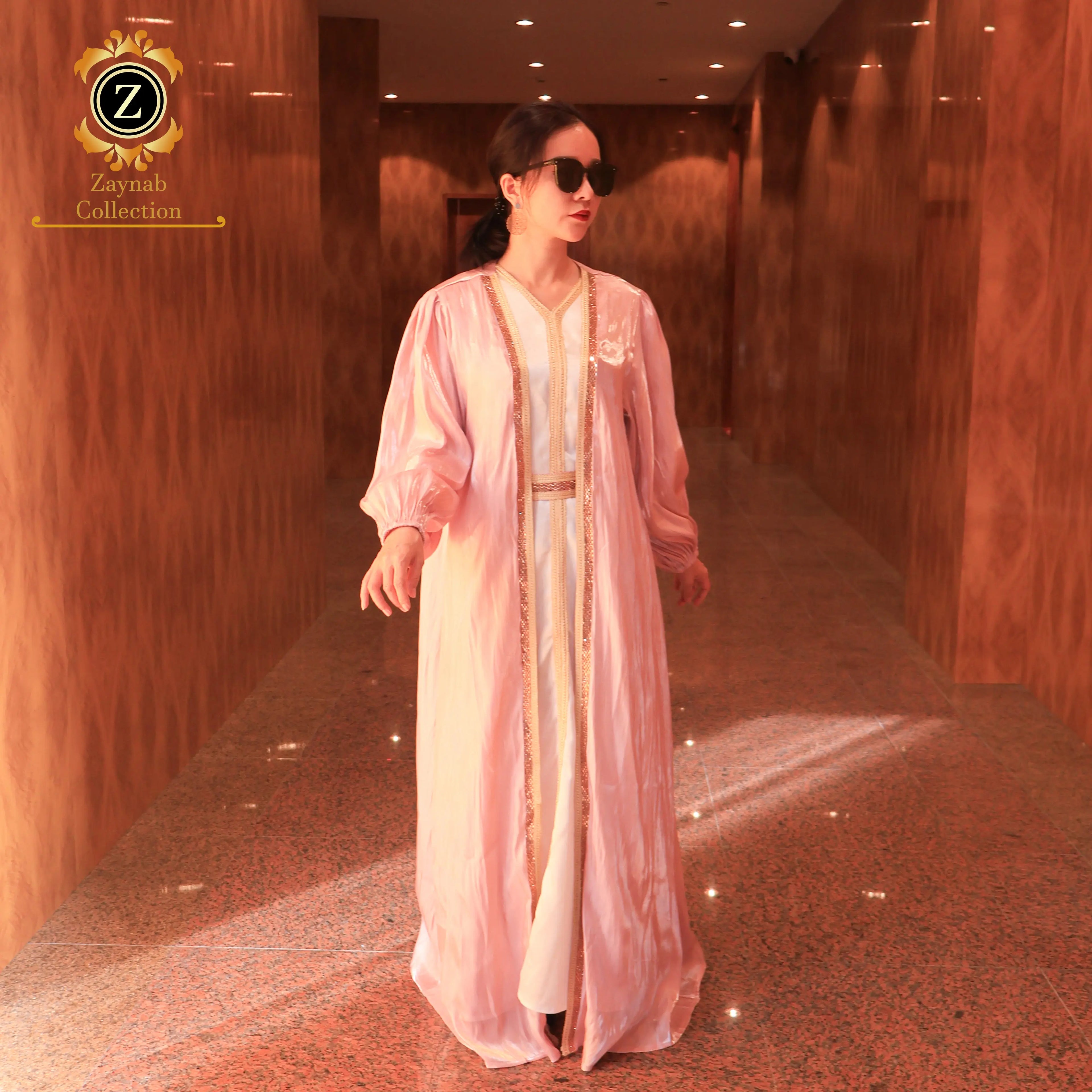 Zaynab Elegant Jalabiya Nida Abaya Turkey Designs Kaftan Islamic Clothing Dubai Wholesale Elegant Jalabiya
