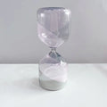 Modern Pastel Swirl High Borosilicate Glass Hourglass Timer Handmade Rotating Sand Timer for Home Decor Weddings Birthdays MegaBDM