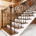 Add Character to Your Staircase with Forged Iron Stair Rails That Blend Artistic Craftsmanship and Durable Construction