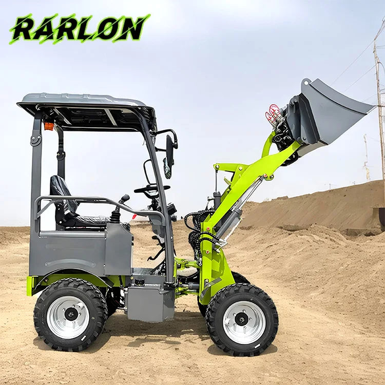 Compact 4WD Wheel Backhoe Loader Eaton Hydraulic Cylinder 2000kg Capacity Hydraulic Gearbox Pump 1 Year Warranty for Home Use