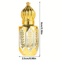 Arabian Style 12ml Atter Luxury Octagonal Roller Ball Perfume Glass Bottle 6ml Mini Essential Oil Roller Bottle for Travel