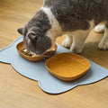 Pure Color Portable Food Grade Silicone Pet Feeding Mat Universal Easy Clean Anti-slip Pet Placemat Safe for Cats Dogs