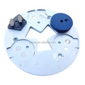 HTC Magnetic Driving Plate for 3 Inch Round Grinding Pads With Pin and Trapezoid Polishing Pads