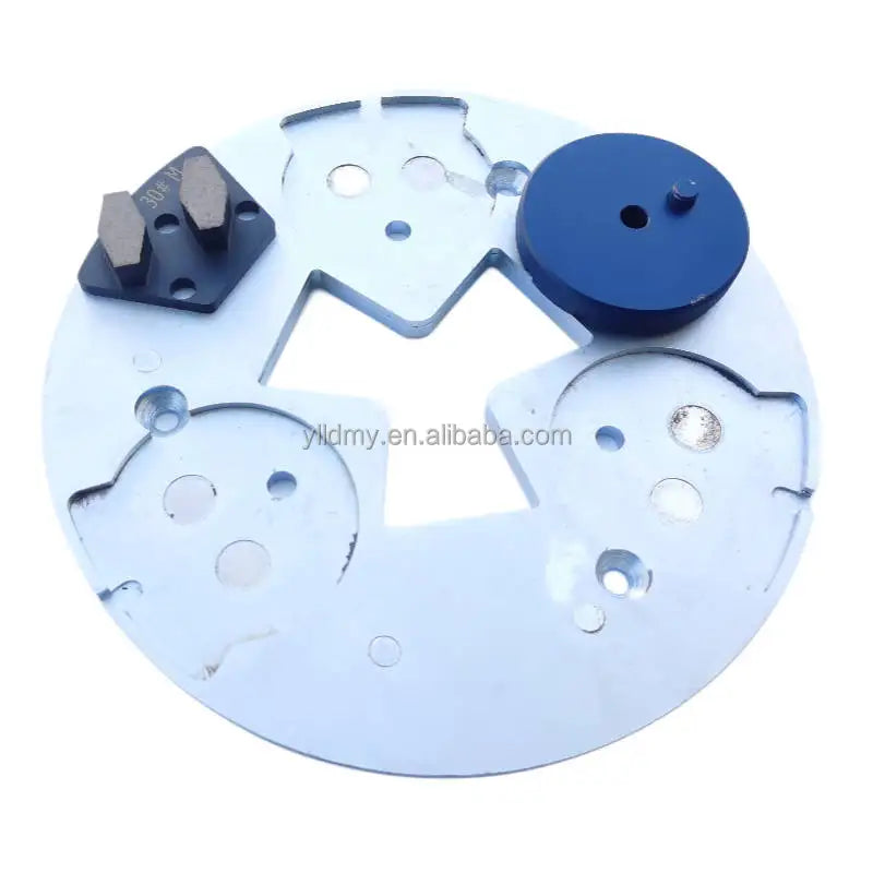 HTC Magnetic Driving Plate for 3 Inch Round Grinding Pads With Pin and Trapezoid Polishing Pads