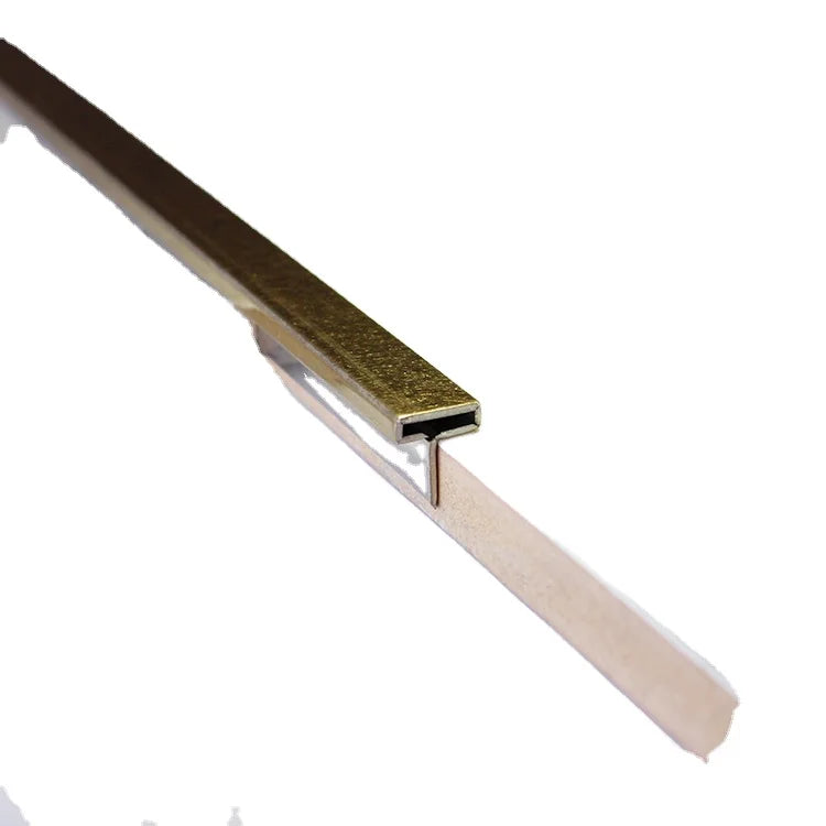 Ss304 Tile Strip T6 T8 T10 T15 T20 T25 Width Color Stainless Steel t Channel Transition Metal Tile Trim