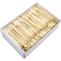China Bamboo Skewer Barbecue Bamboo Stick Good Quality Disposable Natural Bamboo Color 9cm Paddle Skewer with Small Package MegaBDM