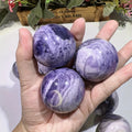 Wholesale Natural Purple Peacock Ball Bohemian Polished Sphere for Home Decor Collect