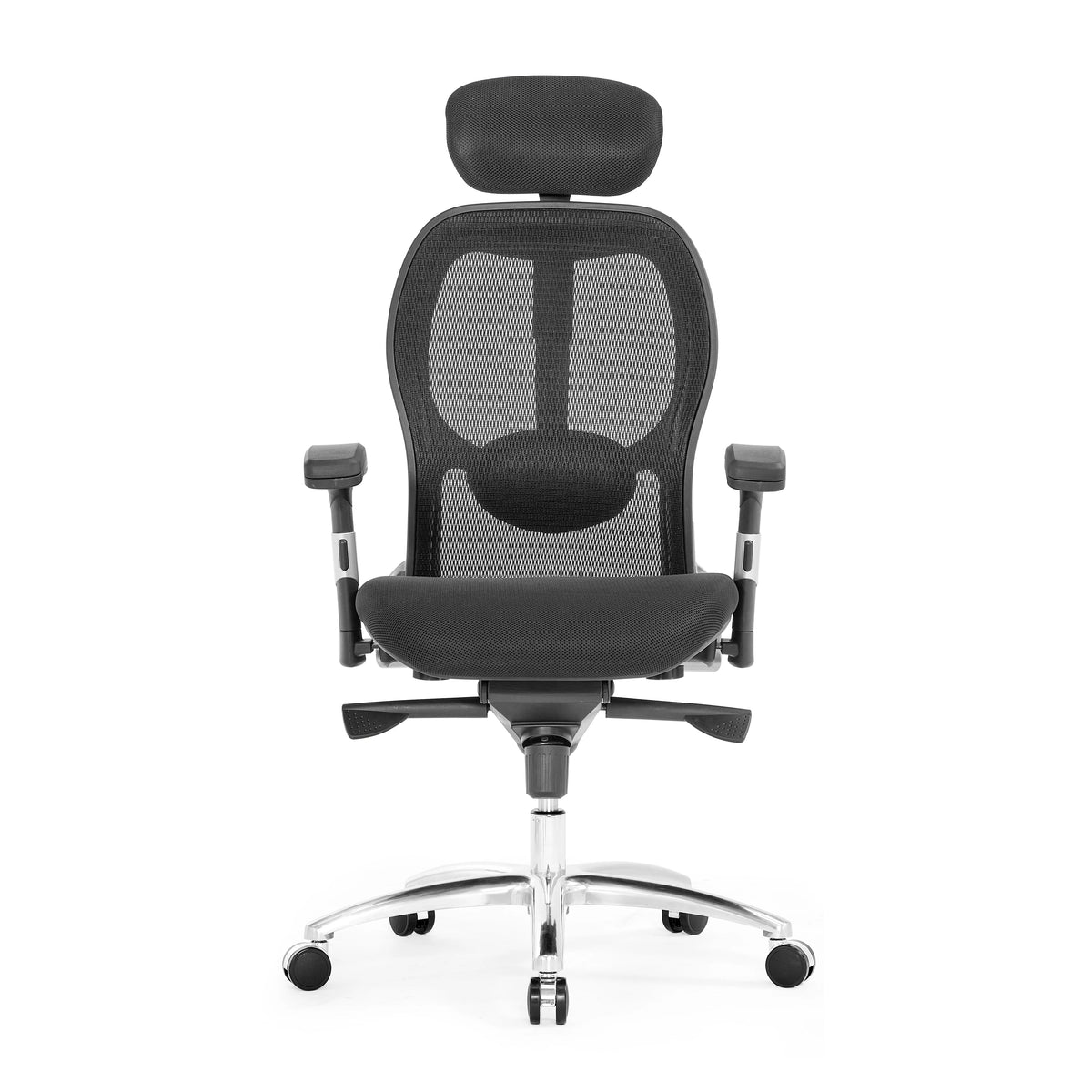 Factory New Design Black Ergonomic Chair Office Chairs Staff Executive Swivel Computer High Back Chair MegaBDM