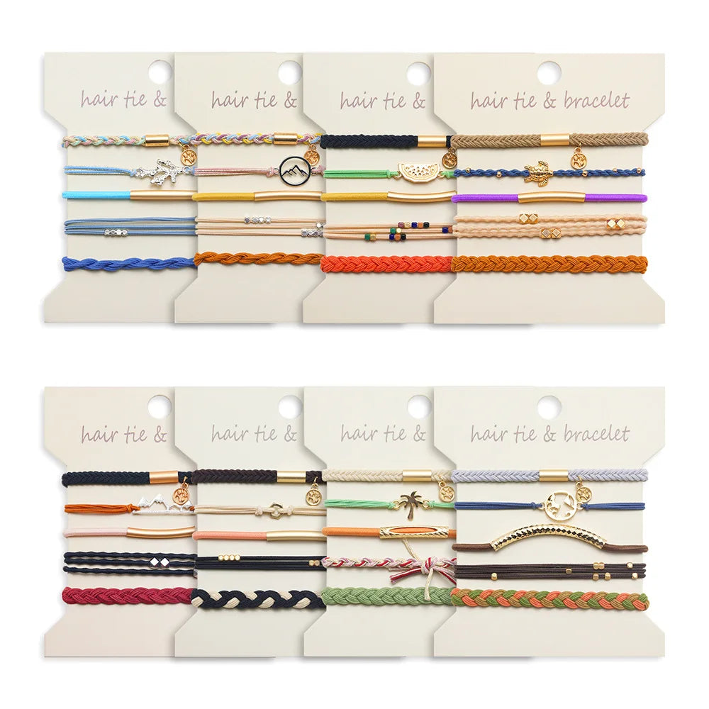 Hair Tie Bracelets for Women - Elastic Hair Bands That Double as Stylish Jewelry No Damage Ponytail Holders