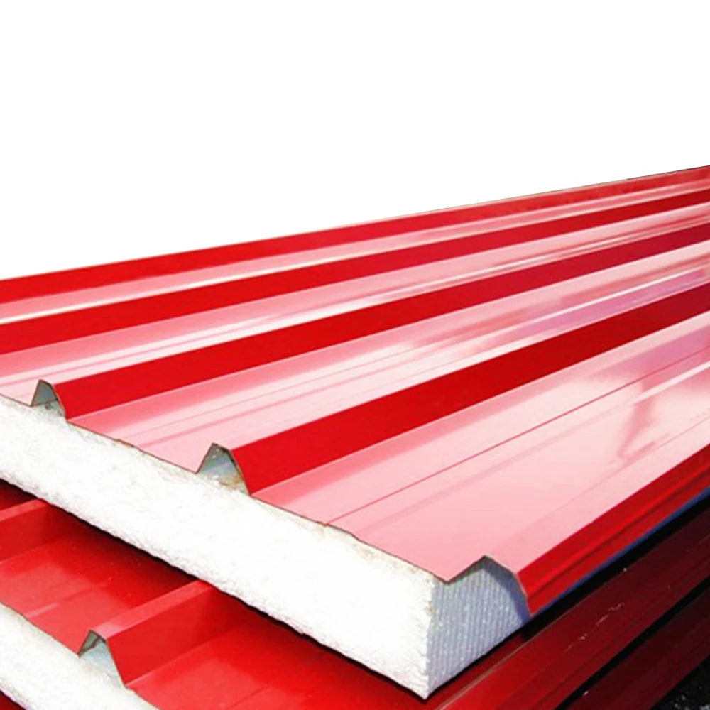 Modern Building Material 980mm Width 50mm-200mm EPS Sandwich Panel Eco-Friendly for Workshop/Warehouse/Cold Room/Hotel