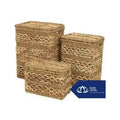 Handmade Water Hyacinth Storage Box with Lid for Bedroom Kitchen or Office Use Vietnam