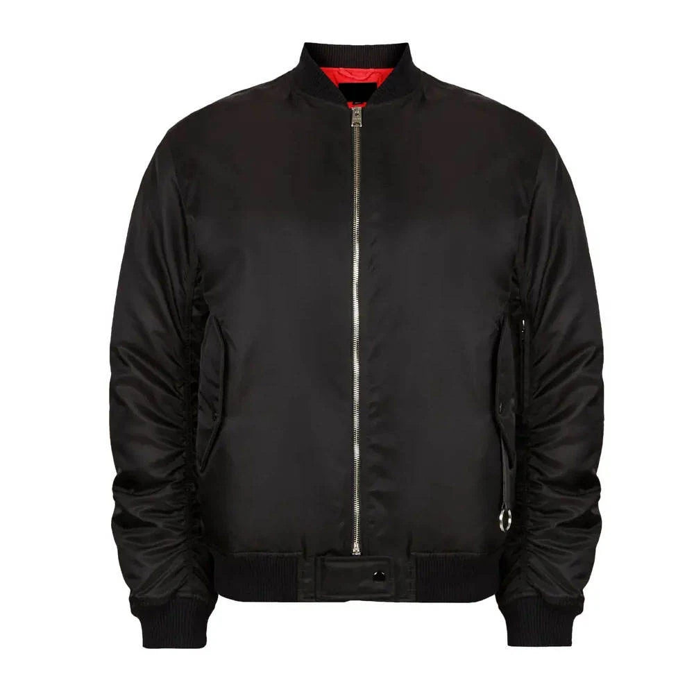 Custom Heavyweight Embroidered Bomber Men's Jackets Outdoor Nylon Canvas Streetwear Plus Size Winter Fashion Coats
