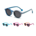 2025 Fashion Boys Girls Round Polarized Sunglasses UV400 Silicone Photochromic Legs Sunglasses for Kids 3~9 Years Old