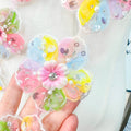 Organza 3D Small Flower Applique Trim Embroidered Floral Patch for Children's Clothing Hats Headbands HairClips Accessories