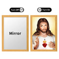 Jesus Christ Led Lighting Painting Wall Art Religious God UV Printings Artwork for Bedroom Living Room Decor Best Christian Gift