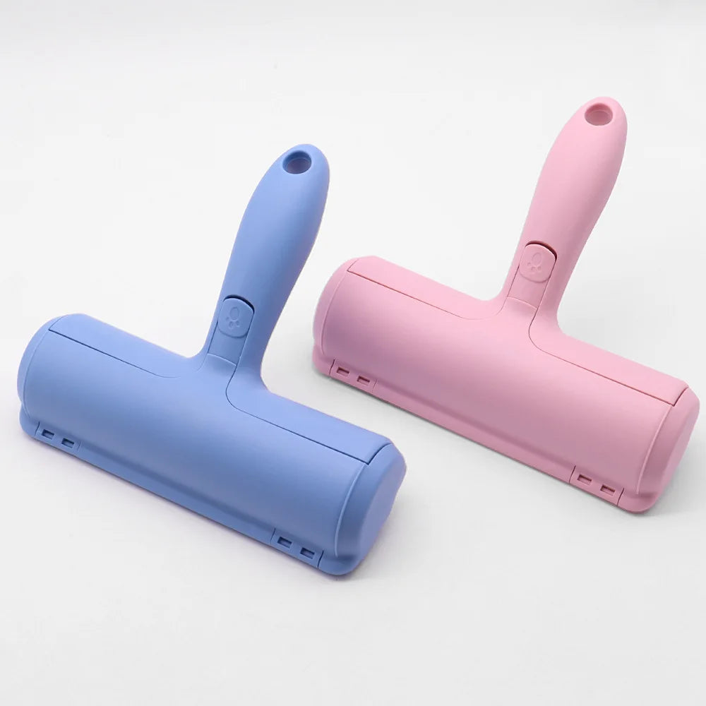 Upgraded Blue Pink White Animal Fur Washable Self-Cleaning Base Pet Hair Fur Lint Remover Roller Pink Combain