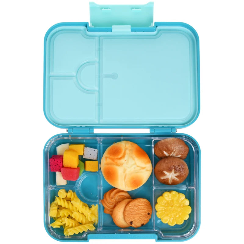 Aohea New Custom Leakproof Thermal 4Compartment Bpa Free Plastic Tritan School Children Kid Bento Lunch Box