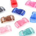 Transparent Colorful 3/8'' Curve Contoured Side Release Buckles (Plastic) for Bracelet-Climbing Ice Climbing Casual Outdoor