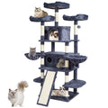 68.5" Velvet & Wood Eco-Friendly Durable Cat Tree Tower for Indoor Living Room & Bedroom with Cat Condos and Scratching Post