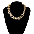 Fenyi Wholesale Chain Simple Fashion Retro Metal Twist Geometric Customizable Necklace Unisex Jewelry for Men and Women