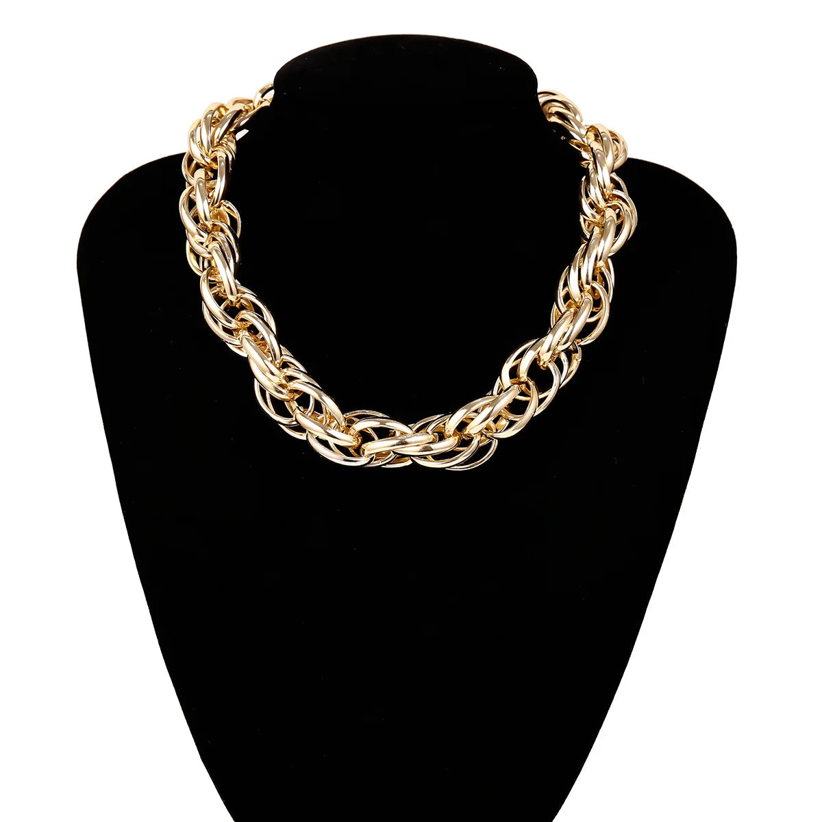 Fenyi Wholesale Chain Simple Fashion Retro Metal Twist Geometric Customizable Necklace Unisex Jewelry for Men and Women