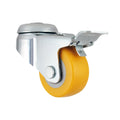 2 Inch Stemless Hollow Bolt Hole Light Duty Locking Caster with PU Wheel and Steel Pedal for Hotel and Kitchen Use