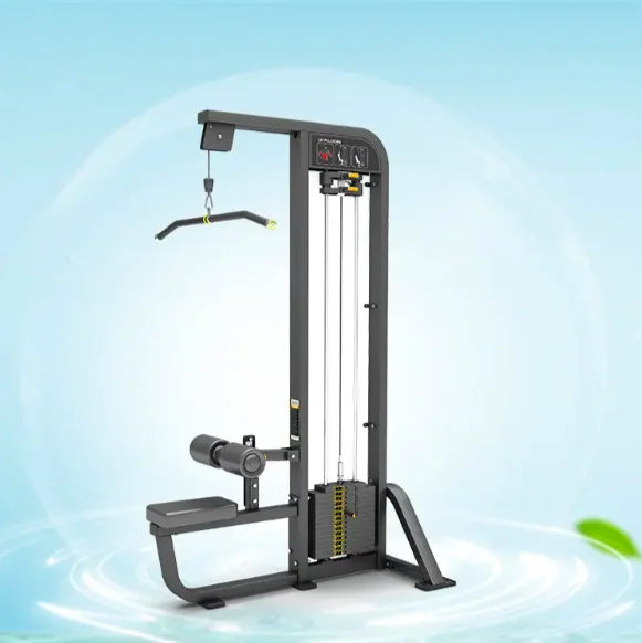 Professional Steel Pin Loaded Seated Lat Pulldown Machine 80kg Weight Stack Commercial Use Multi-Function Training Equipment MB