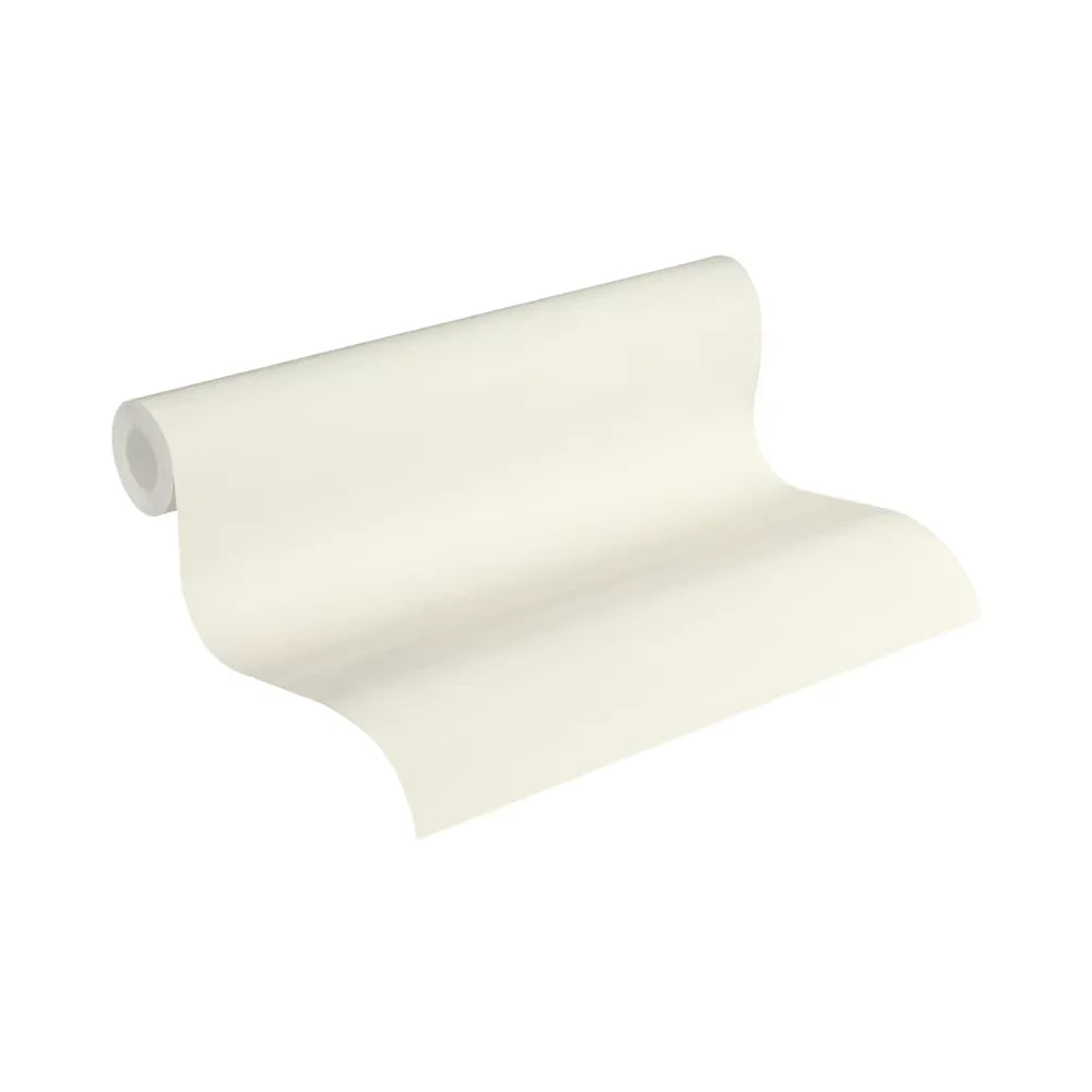 Made in Germany - Wallpaper rolls Solid Plain Colour White - Non Woven Vinyl - Wallpaper Plain Solid Colour - 1005 x 053 m