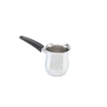 Italian Classic 4-Cup Stainless Steel Turkish Coffee Pot with Bakelite Handle for Home Cooking Warm Coffee Milk Serving for BBQ