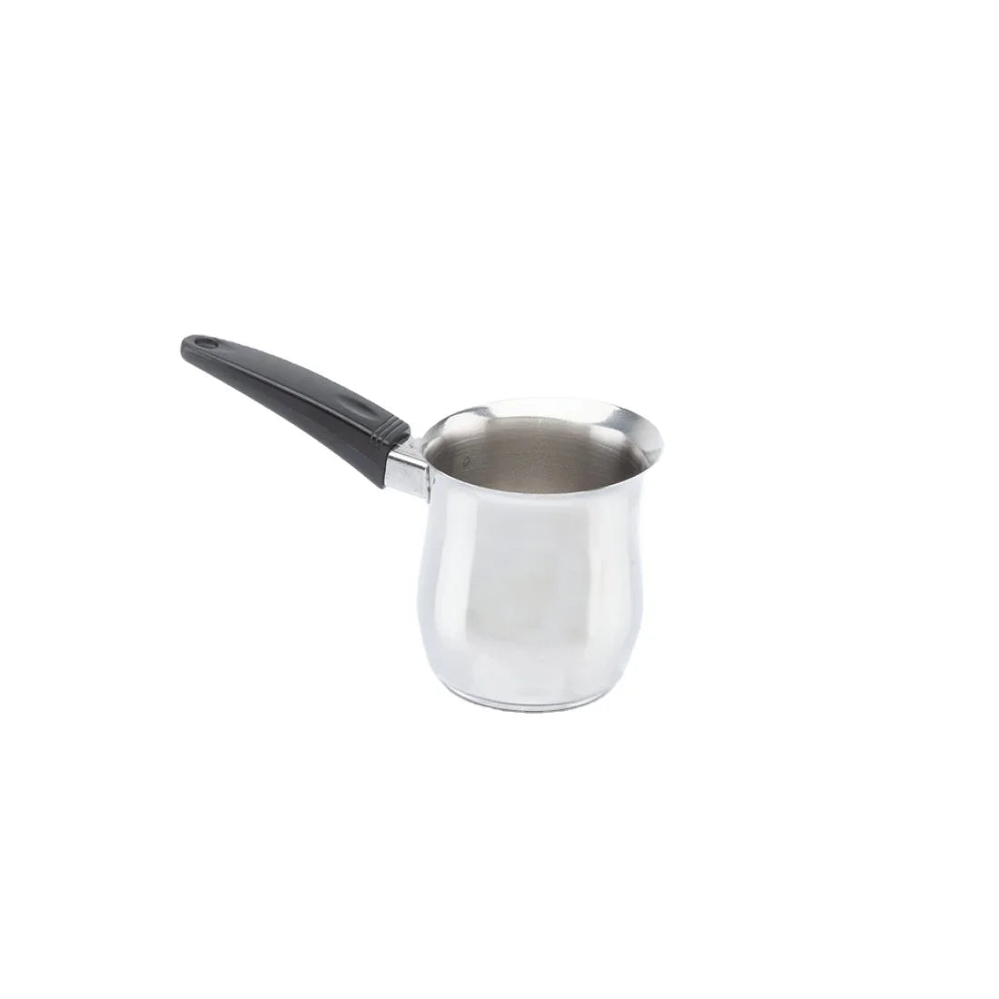 Italian Classic 4-Cup Stainless Steel Turkish Coffee Pot with Bakelite Handle for Home Cooking Warm Coffee Milk Serving for BBQ