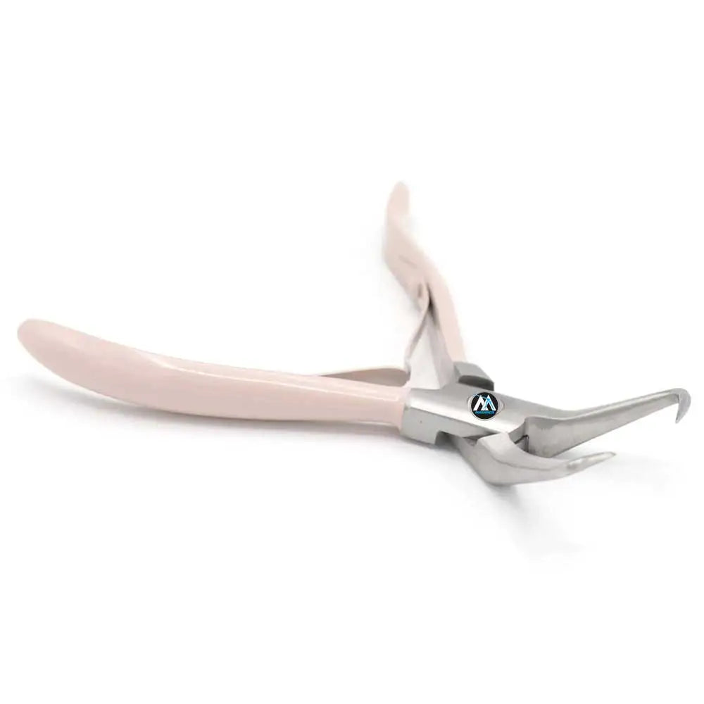 Tea Pink Micro Ring Link Bead Opener Tool Kit Stainless Steel Hair Extension Plier Beading Set