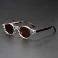 Logo Custom 2025 Fashion Retro Rivets Punk Sun Glasses UV400 TR90 Small Frame Oval Sunglasses Gafas De Sol