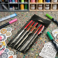 For JM-FL1-1 5-in-1 DIY Diamond File Set with Plastic Handle for Mold Polishing Deburring Metal Glass 140mm MegaBDM