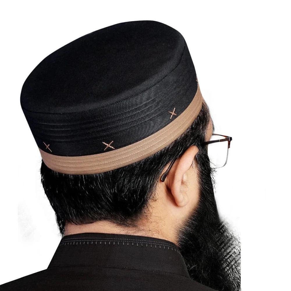 Best Men's Traditional Casual Kufi Hat Custom Logo Multi-Color Islamic Prayer Cap Autumn Inspired Made Polyester for Spring Husn