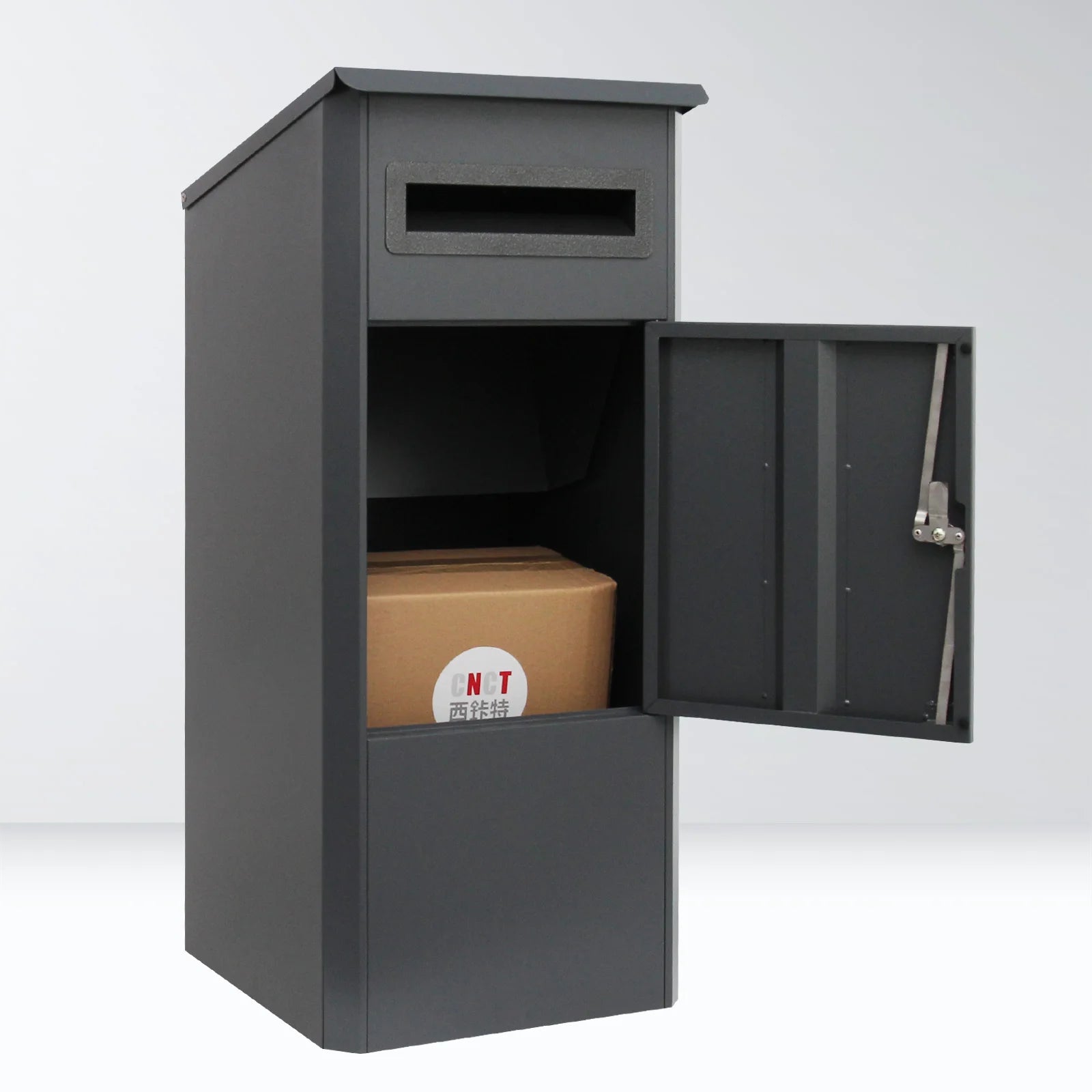 Waterproof Outdoor Large Stainless Steel Anti-Theft Free-Standing Powder Coated Mailbox & Parcel Box with Lock for POST