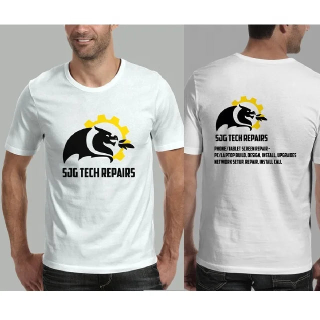 Wholesale 180 Grams Men's Casual Graphic Printed T-Shirts 50 Colors Stock Custom Logo Eco-Friendly Knitted Cotton Polyester