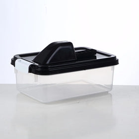 Plastic Portable 2-in-1 Travelling Combo Pet Food Storage Container Airtight Food Grade PP Stackable Large Bin Spoon