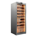 Raching Premium Anti-Fingerprint Stainless Steel Climate Controlled Cigar Cabinet Humidor 4000CT New Wood Cedar Wood Materials