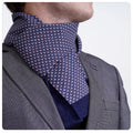 Exve Exclusive Blue Wool Double-Sided Scarf with White Daisy Flower Print Knitted Accessory From Turkey