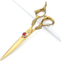Professional 6-Inch Flat Hair Cutting Scissors Shears Steel Barber Hairdressing Tool for Home Use Men Women Adults Kids Babies