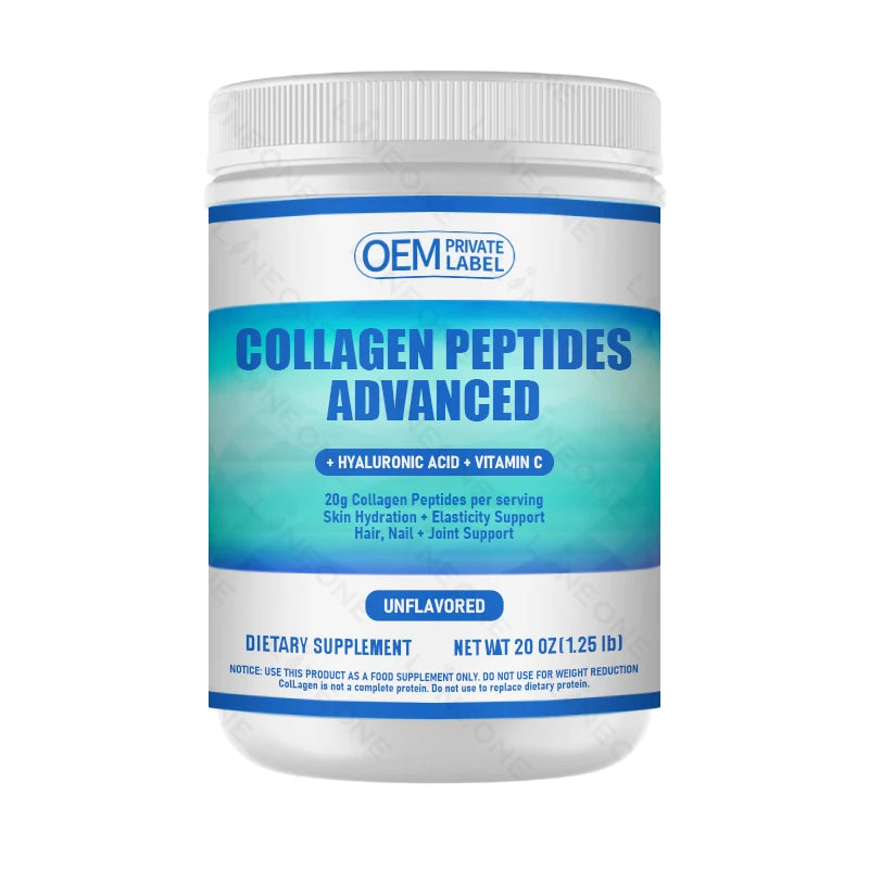 Private Label Hydrolyzed Collagen Powder for Women & Men Hair Skin Nail & Joint Supplement MegaBDM