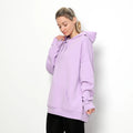 Plus Size Women's Autumn Anti-shrink Polyester/Cotton Fleece Pullover Hooded Collar Oversized Long Sleeve Hoodie