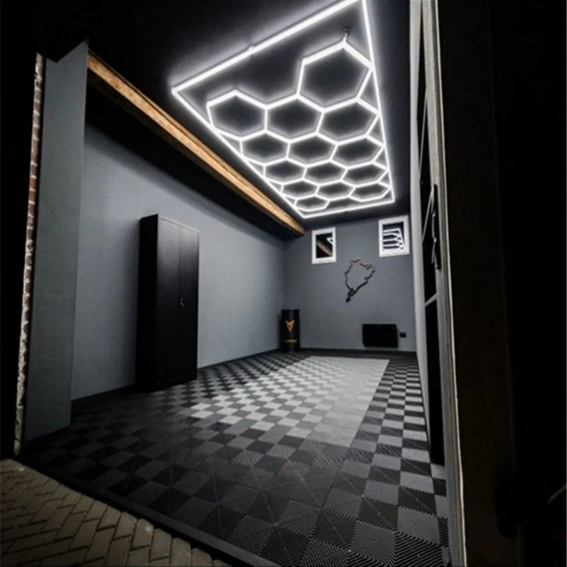 Waterproof Hexagonal LED Ceiling Light Workshop Lighting Aluminum Housing 6500K Brightness New Hot Design Factory Price