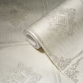 Made in Germany Wallpaper Rolls Damask / Victorian Cream Grey Non Woven Wash-Resistant for Living Room & Kitchen 1005 X 053 m